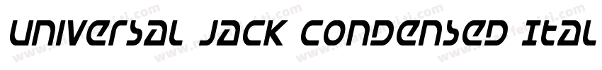 Universal Jack Condensed Ital Conde字体转换